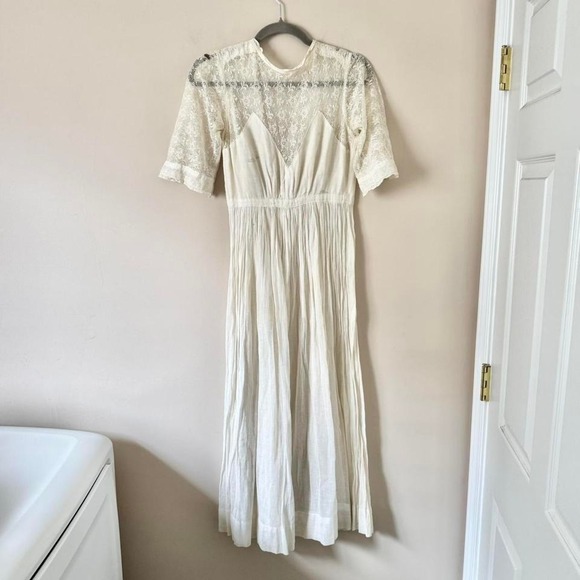 Dresses & Skirts - Edwardian Lace Lawn Dress - White XS - AS IS
